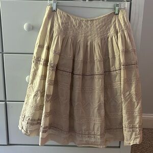 Talbots collection embroidered skirt